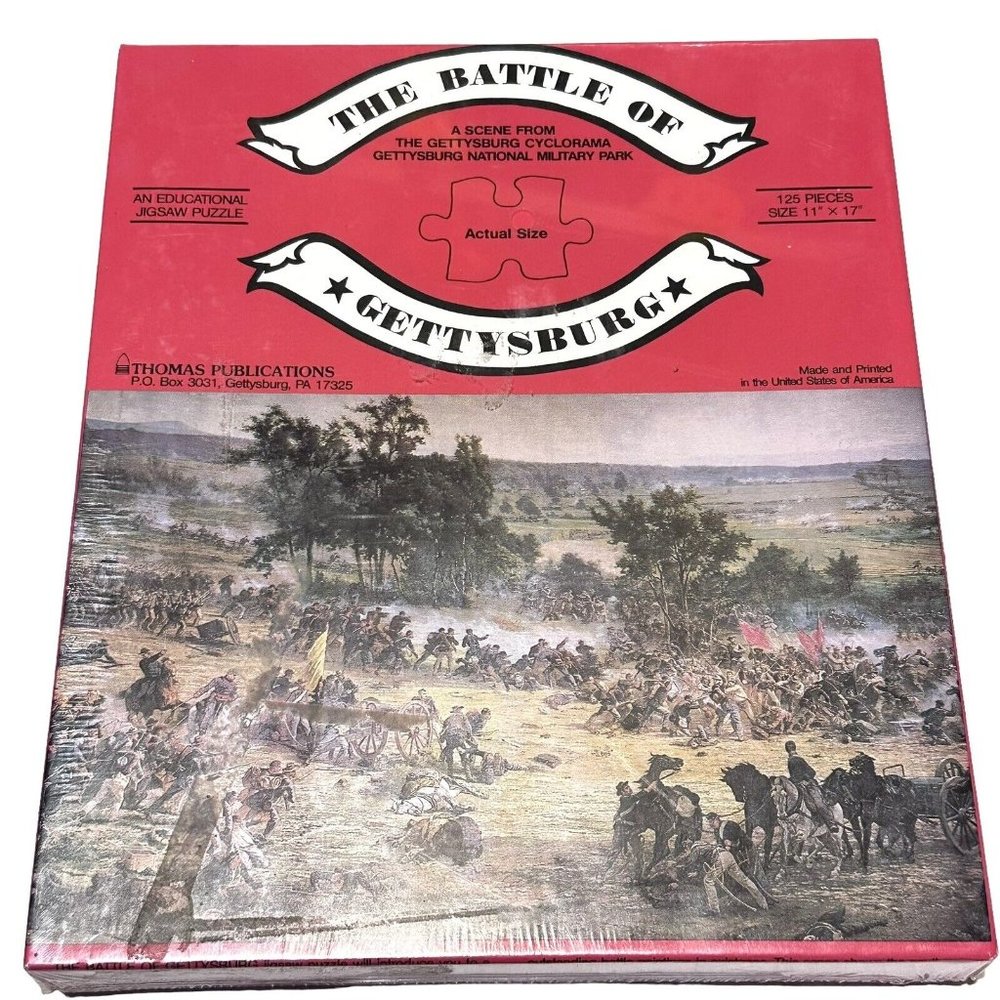 The Battle of Gettysburg Thomas Publications 11 x 17 Puzzle 125 Pieces